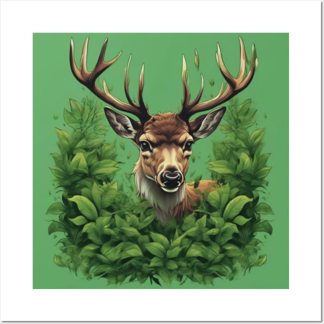 Deer in Nature Wall Art by I-LAYDA